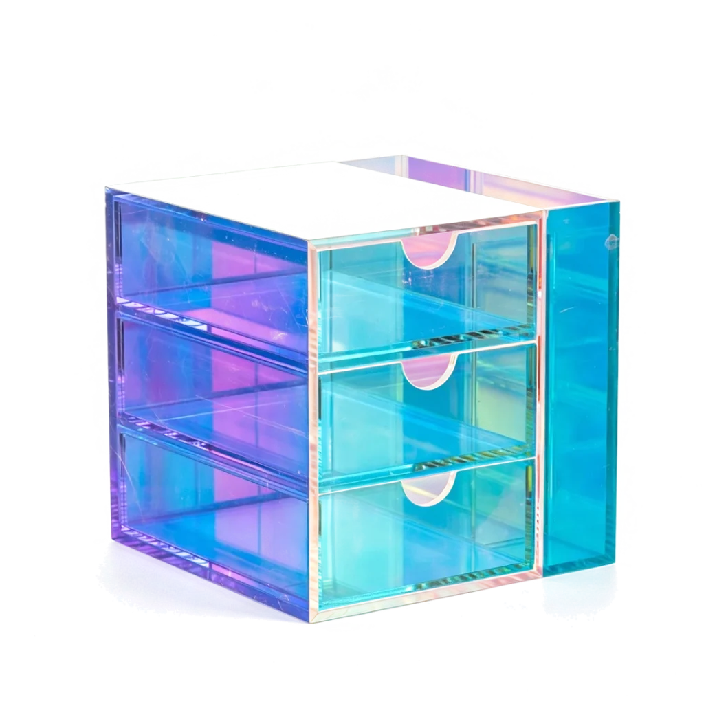 Iridescent Three-Drawer Organizer