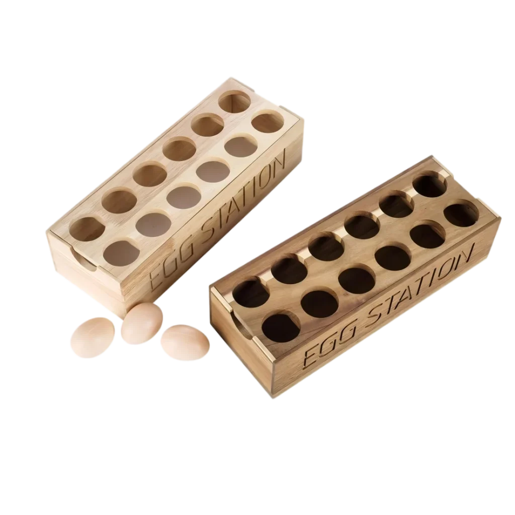 Wooden Egg Station