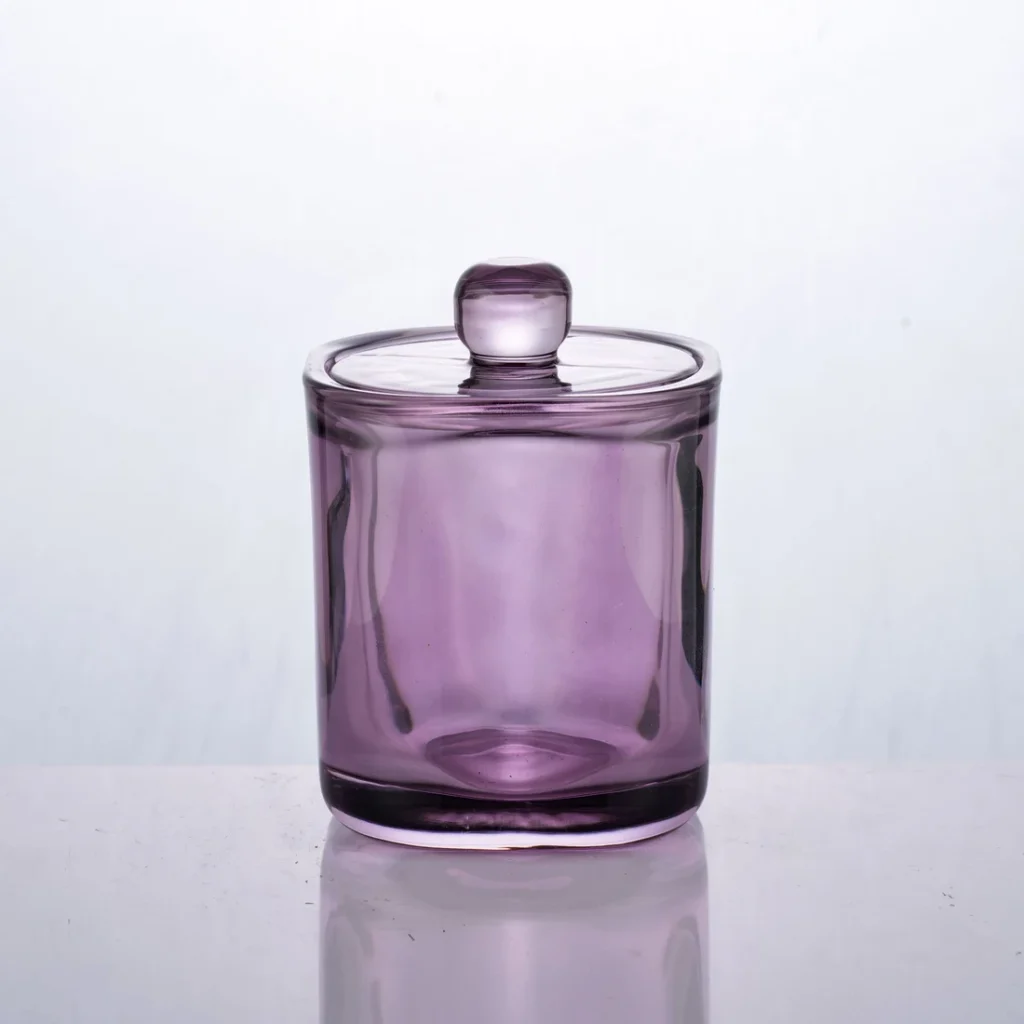 Purple Glass Storage Jar