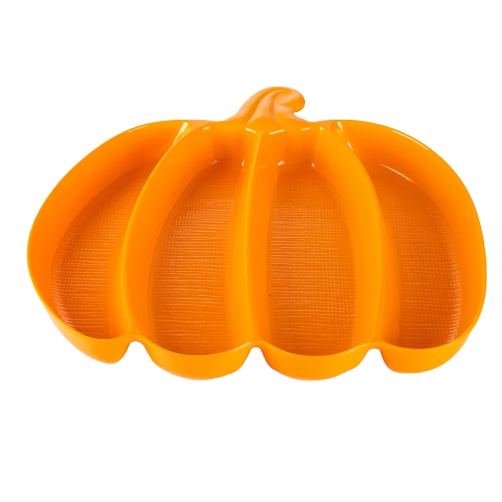 Pumpkin-Shaped Serving Tray